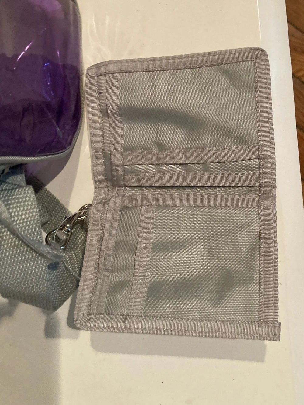 Vintage Purple Vinyl Transparent Backpack